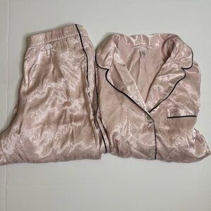 Victoria’s Secret pink satin pajama set size medium